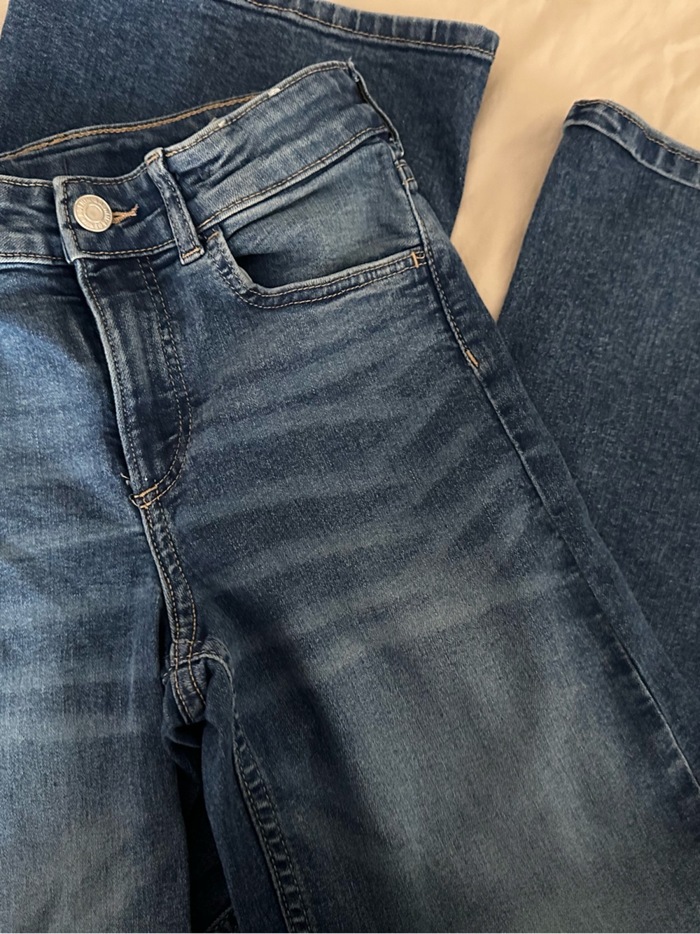 H&M Girl's Medium Blue Bootcut Jeans